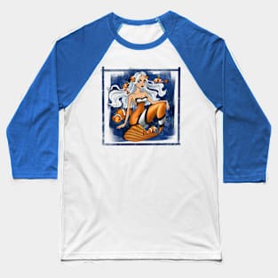 Mermaid Clown-fish Baseball T-Shirt